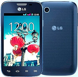LG L40 вид с переди и с обратной стороны