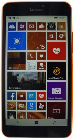 Microsoft Lumia 640 XL Dual Sim меню
