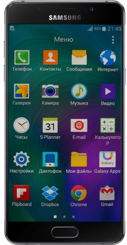 Samsung Galaxy А5 (2016) меню
