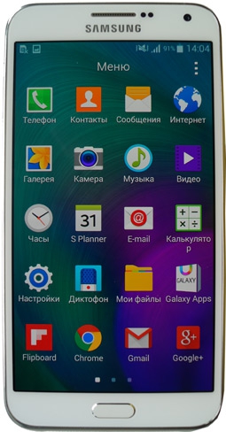 Samsung Galaxy E7 меню