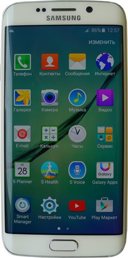 Samsung Galaxy s6 edge меню