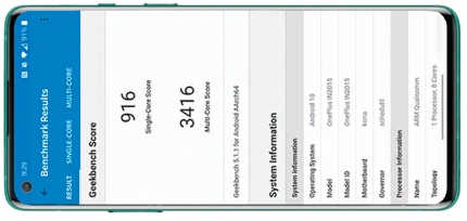 фото OnePlus 8 тест GeekBench