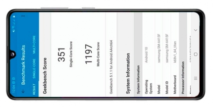 фото Samsung Galaxy A41 тест Geekbench