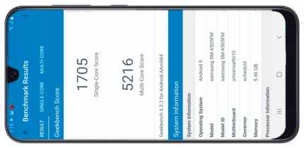 фото Samsung Galaxy A50 тест Geek Bench