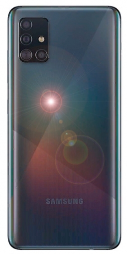 Samsung Galaxy A51 вид сзади