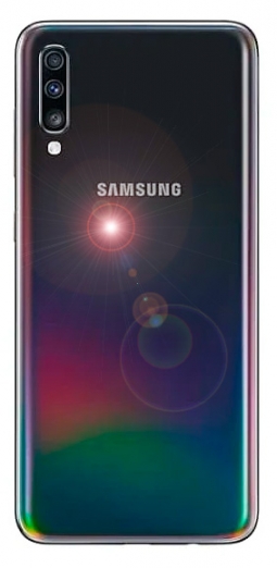 Samsung Galaxy A70 вид сзади