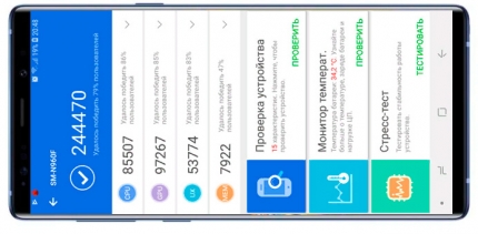 фото Samsung Galaxy Note 9 тест AnTuTu