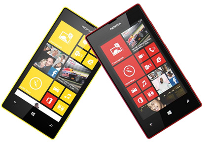 Lumia 530 желтый и красный