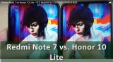 Плашка видеосравнения в котором участвует Xiaomi Redmi Note 7