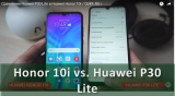 Плашка видеосравнения в котором участвует Huawei Honor 10i
