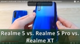 Плашка видеосравнения в котором участвует Realme XT