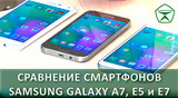 Плашка видеосравнения в котором участвует Samsung Galaxy E5 SM-E500H DS