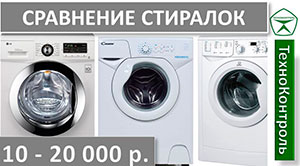 Сравнение стиральных машин 10 000 - 20 000р.